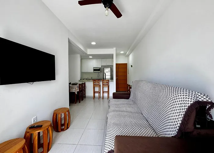 Apartamento Praia Grande Ubatuba Com Churrasqueira Privativa